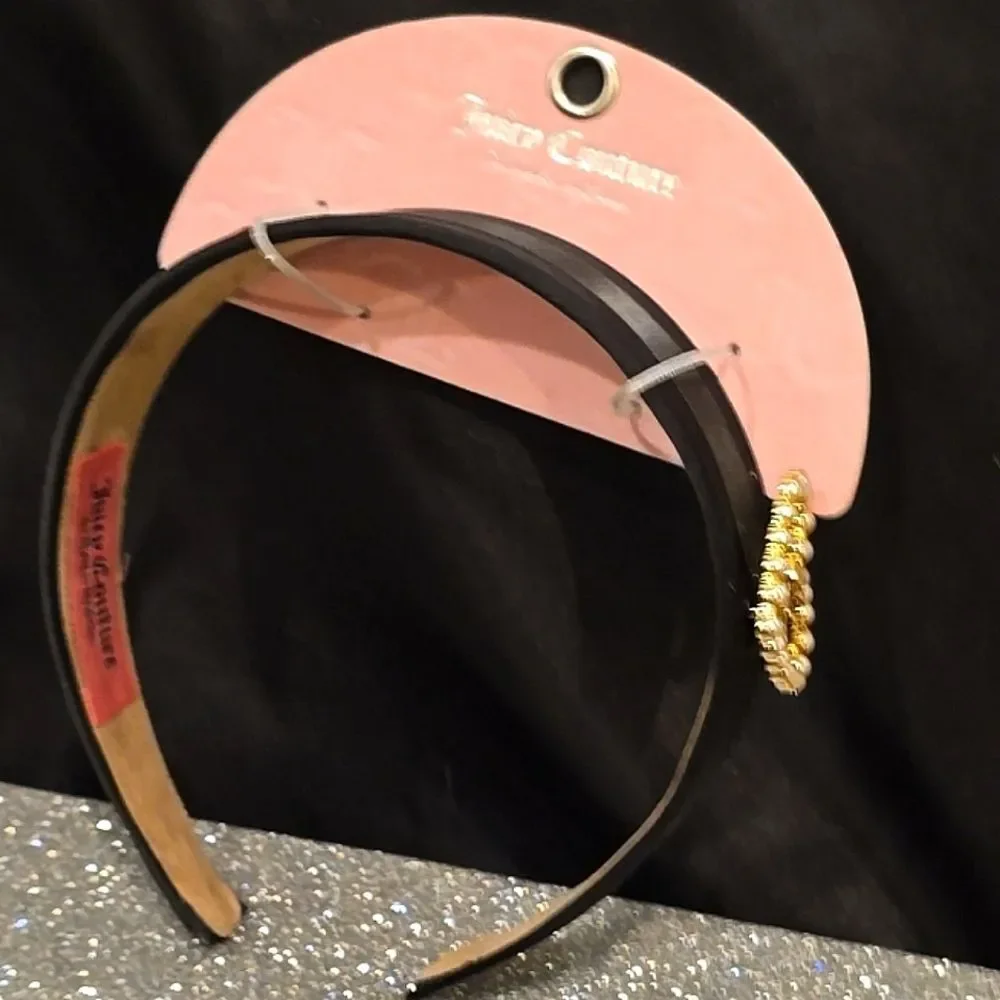 Juicy Couture JC Pearl Heart Logo Headband